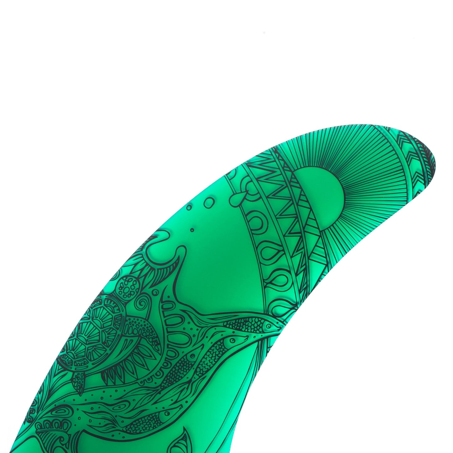 US box fin 10" hand drawn fin by "Anna" x 3 colours to choose from!