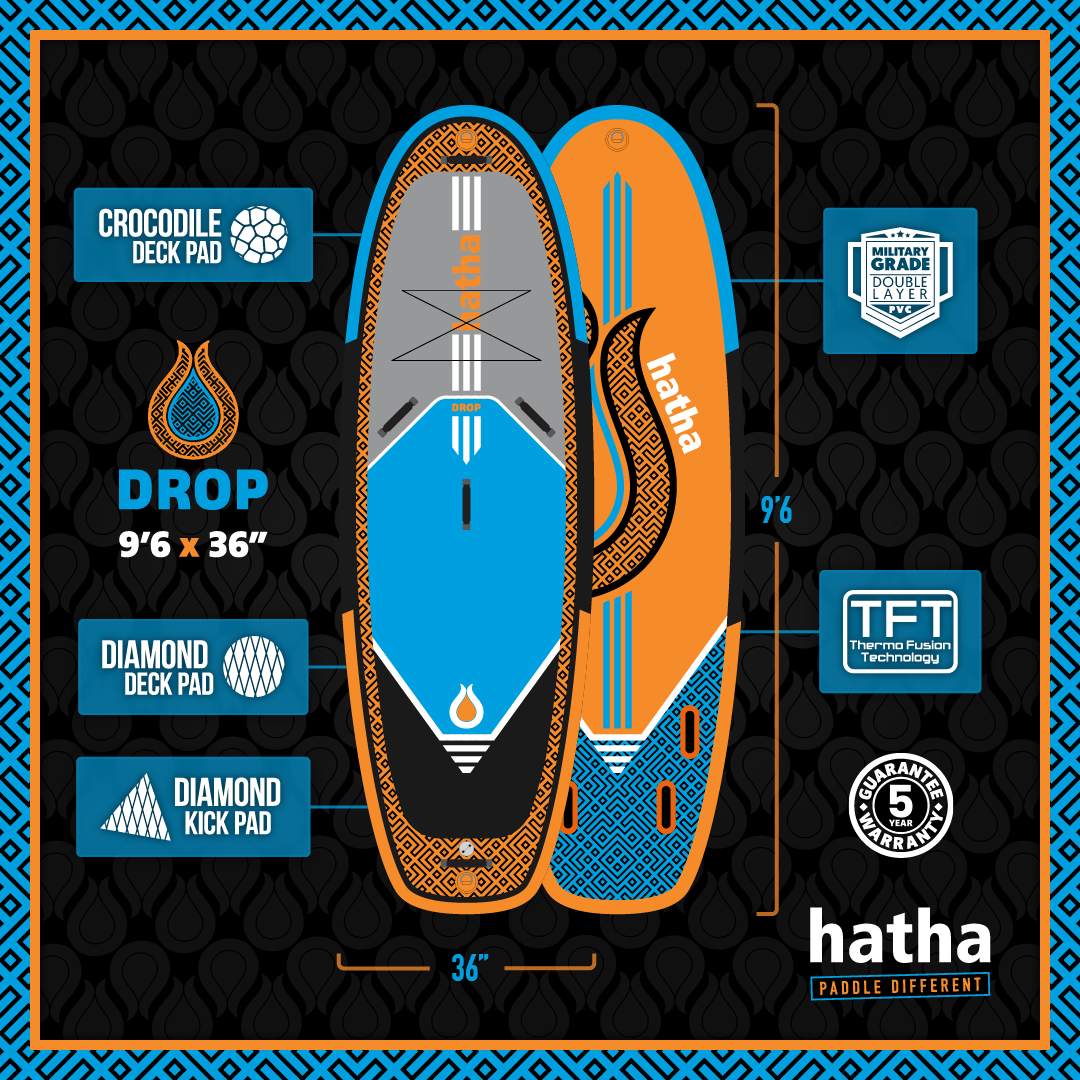 Drop 9'6 White Water ISUP