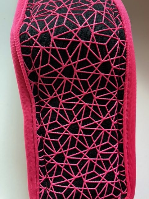 Quick release padded non-slip leash waist belt Neon Pink