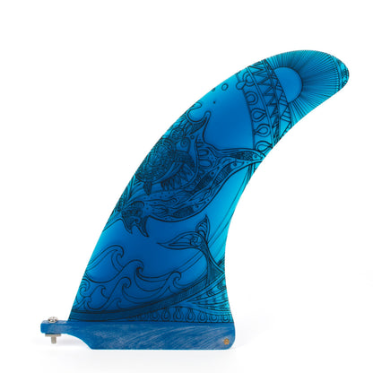 US box fin 10" hand drawn fin by "Anna" x 3 colours to choose from!