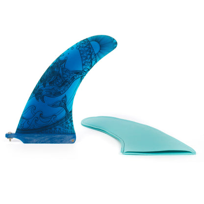 US box fin 10" hand drawn fin by "Anna" x 3 colours to choose from!