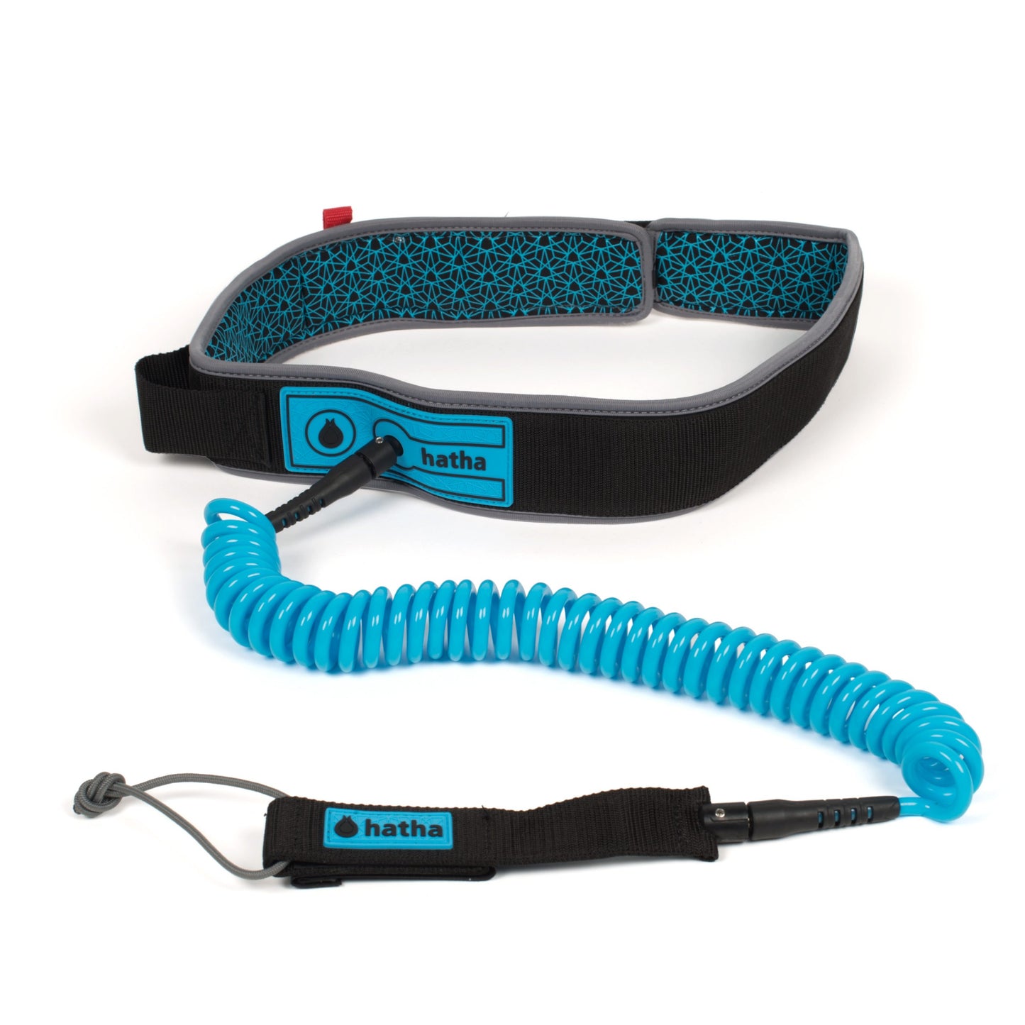 Quick release padded non-slip leash waist belt