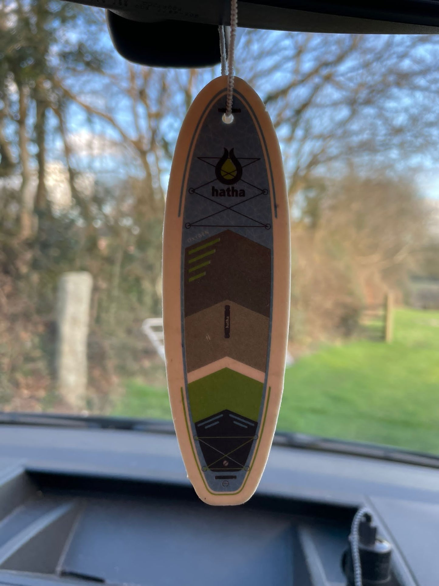 Hatha Car Air Freshener - double sided (paddle board shape)