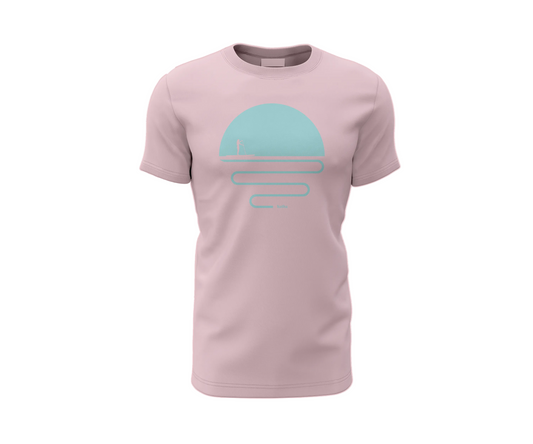 Sunset T-shirt Rose/Teal