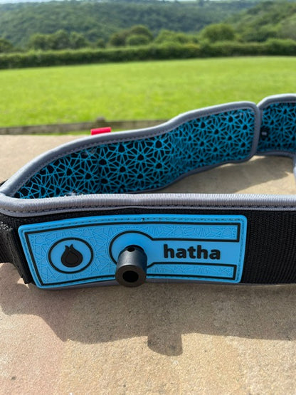 Quick release padded non-slip leash waist belt (non coil/cord)