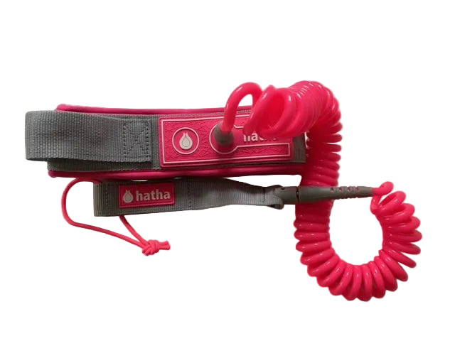 Quick release padded non-slip leash waist belt Neon Pink
